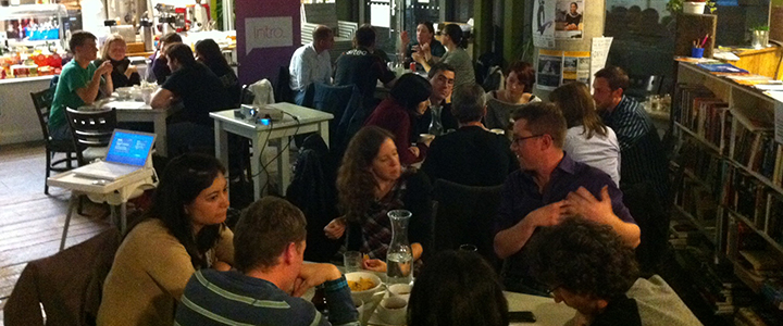 Discussing at the Intro Course